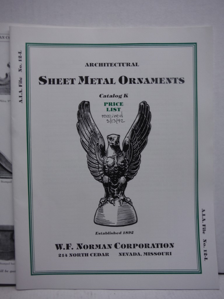 Image 1 of Architectural Sheet Metal Ornaments:  Catalog K